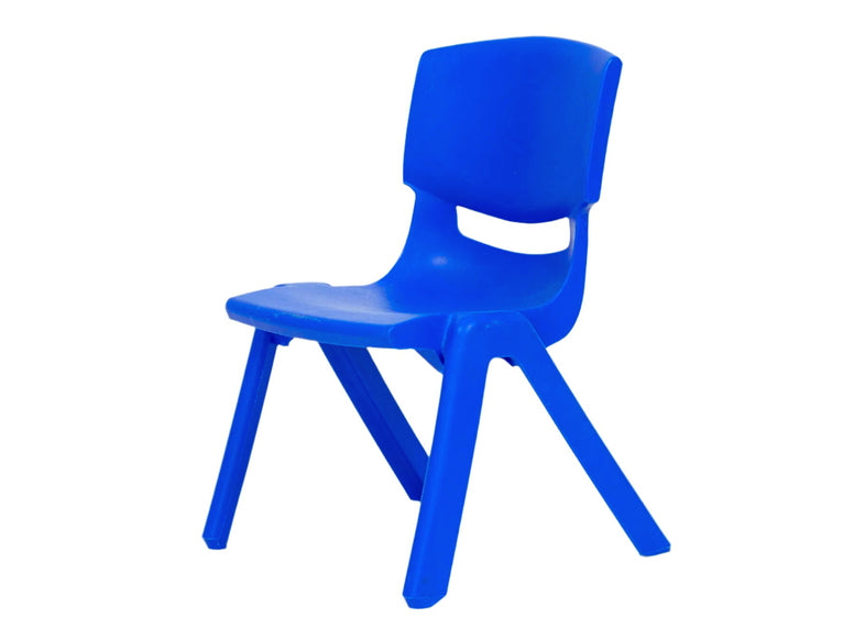 Blue chair on a white background