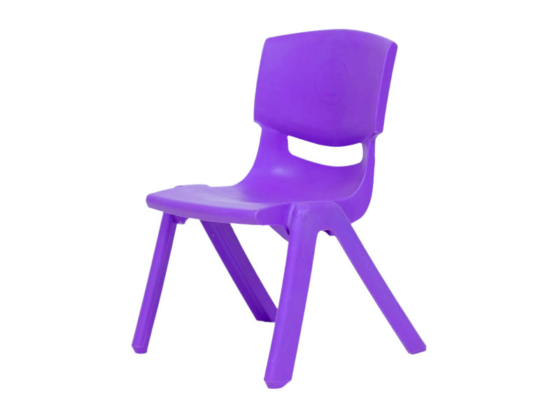 Purple chair on a white background