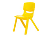 Yellow chair on a white background
