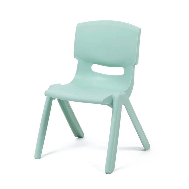 Mint green chair on a white background