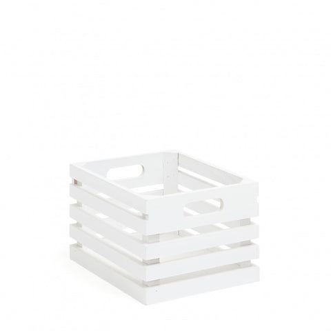 Wooden Box - White Slat (For Hire)