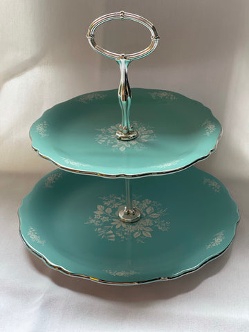 Turquoise Cake Stand (For Hire)