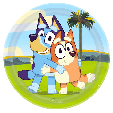 Bluey 23cm Round Paper Plates (PK8)
