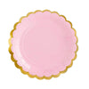 Light Pink Scalloped Plates 10pk