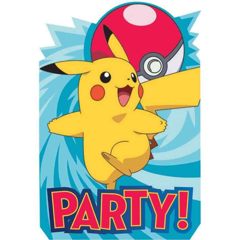 Pokemon Invitations