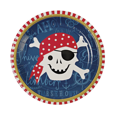 Ahoy There Pirate Paper Plates