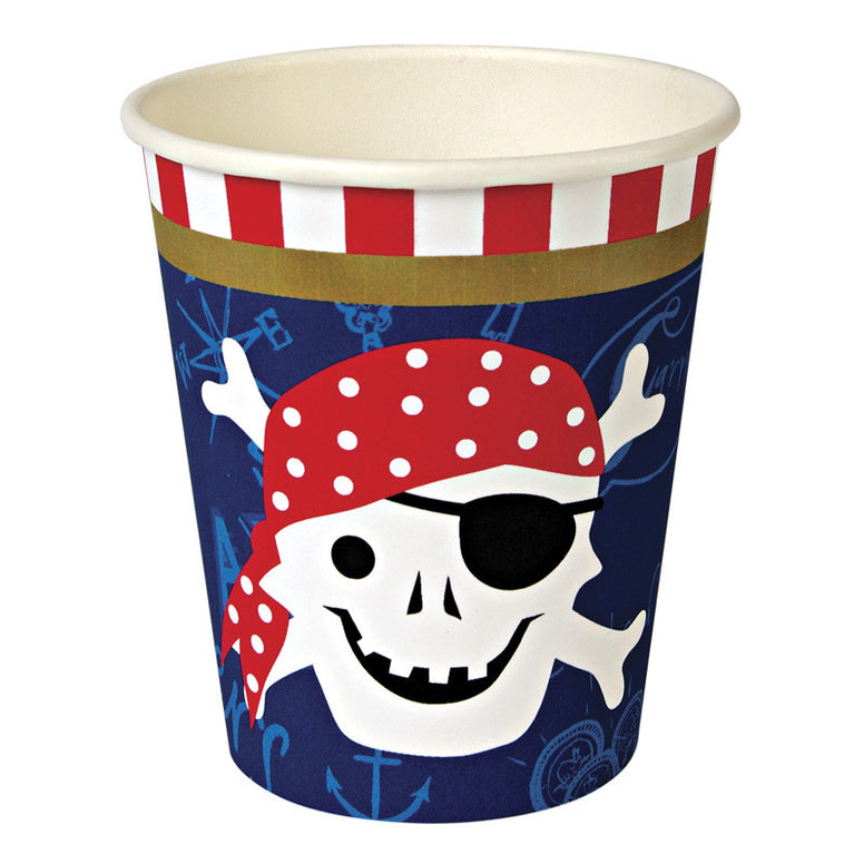 Ahoy There Pirate party cups