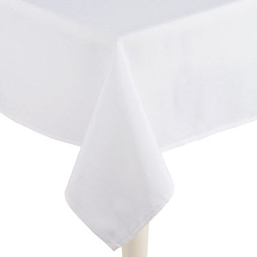 White Linen Table Cloth