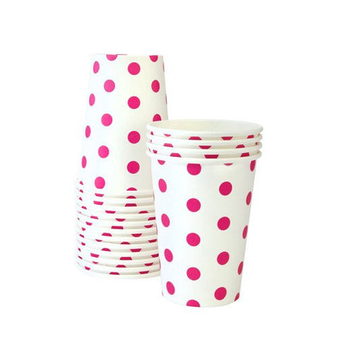 Pop Pink Paper Cups