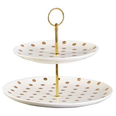 Gold Dot Cake Stand