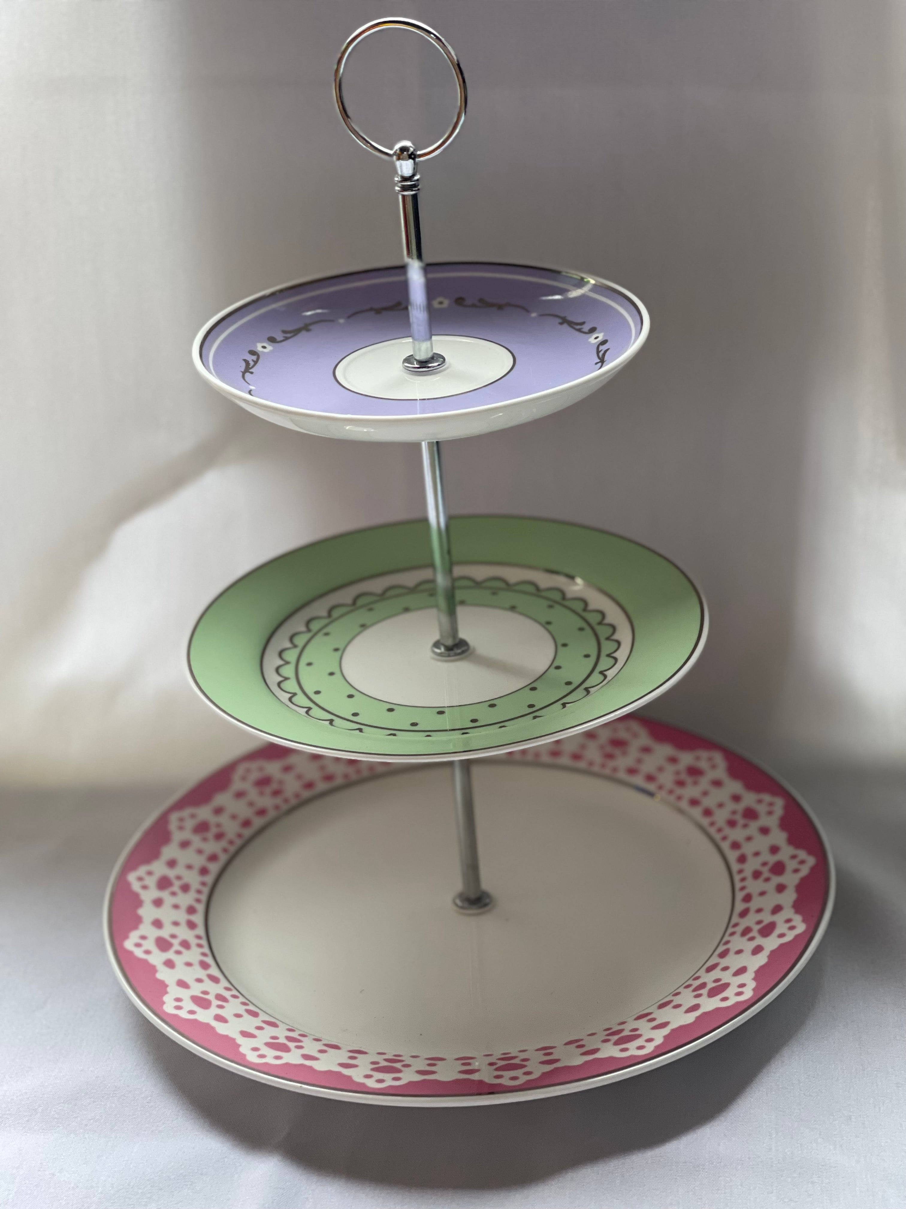 3 Tier Wheel Ring Dessert Stand - Gold– CV Linens