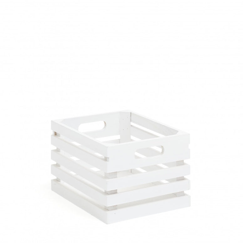 Wooden Box - White Slat