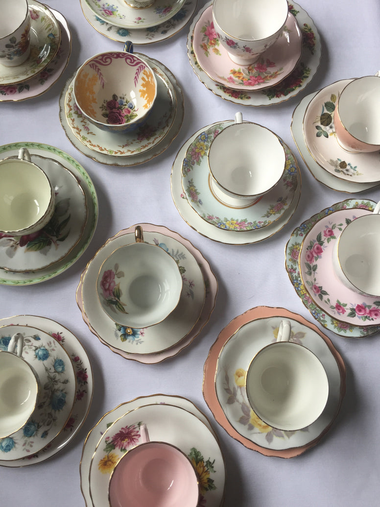 Vintage China Tea Set Trio